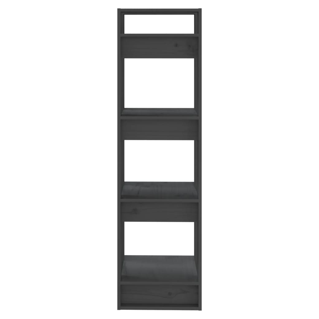 Boekenkast/Kamerscherm 41X35X125 Cm Massief Grenenhout Grijs