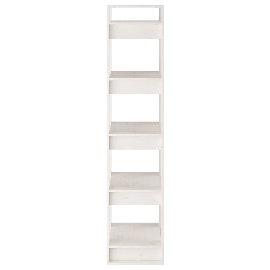 Boekenkast/Kamerscherm 41X35X160 Cm Massief Grenenhout Wit
