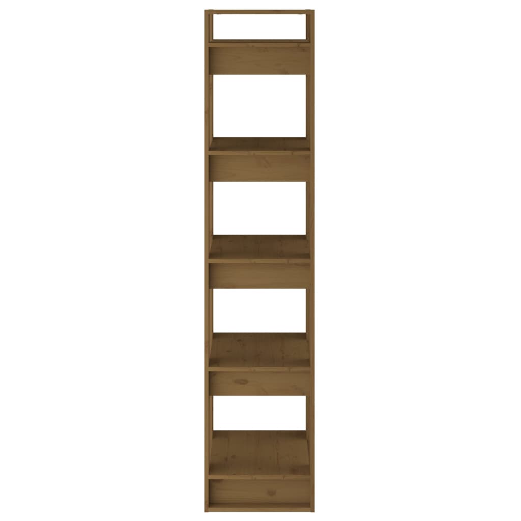 Boekenkast/Kamerscherm 41X35X160 Cm Grenenhout Honingbruin