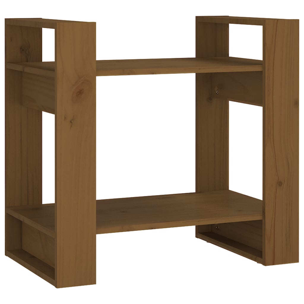 Boekenkast/Kamerscherm 60X35X57 Cm Massief Hout Honingbruin