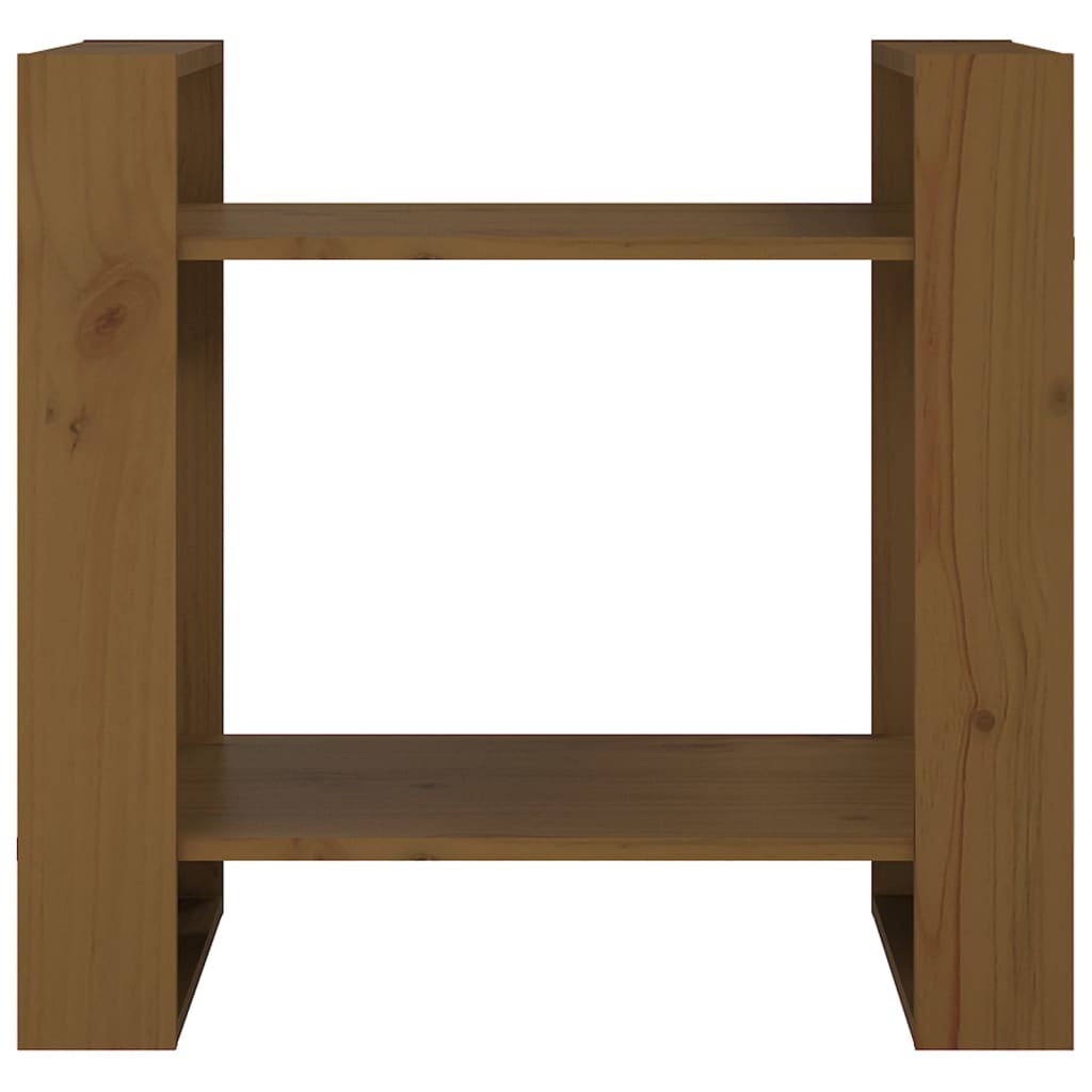 Boekenkast/Kamerscherm 60X35X57 Cm Massief Hout Honingbruin