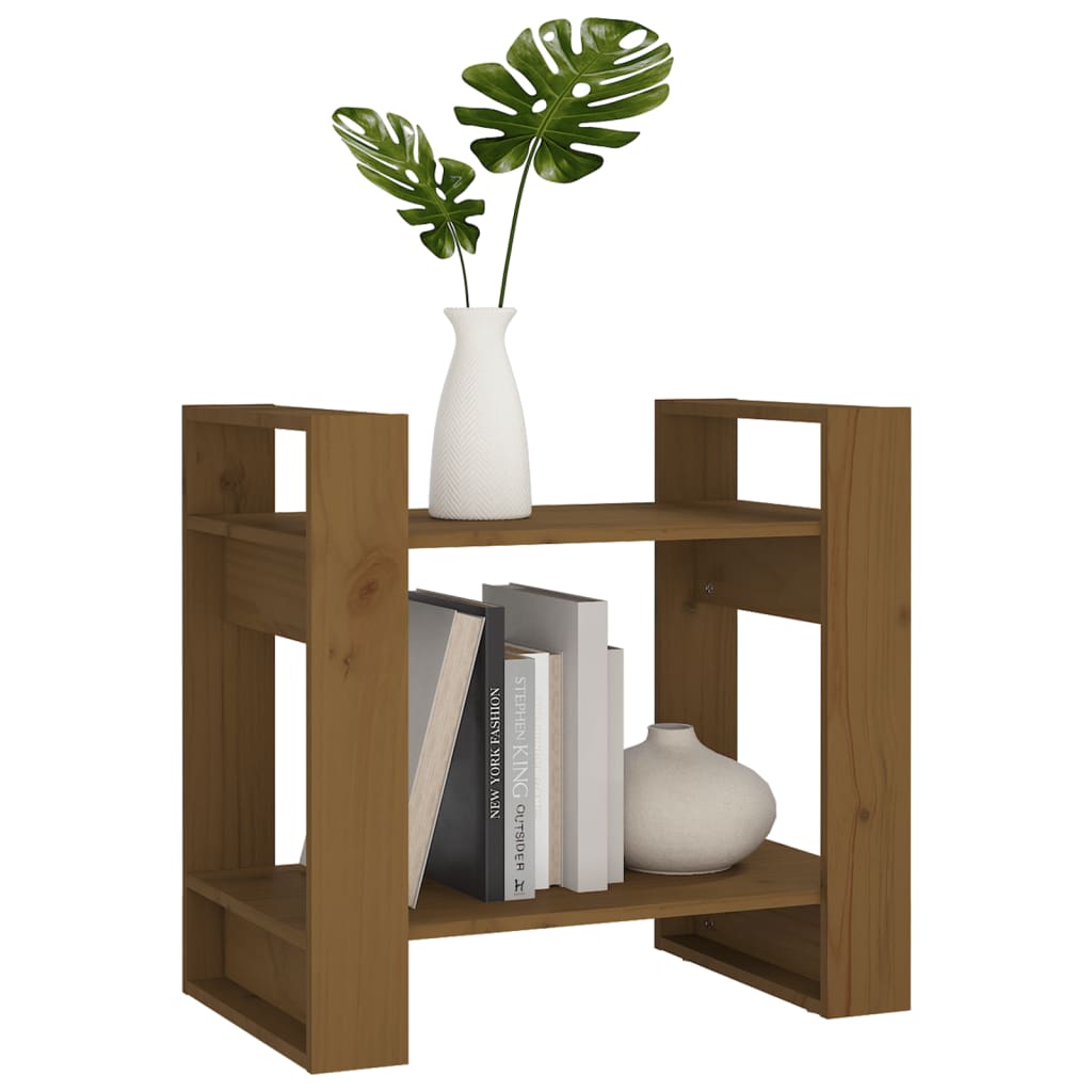 Boekenkast/Kamerscherm 60X35X57 Cm Massief Hout Honingbruin
