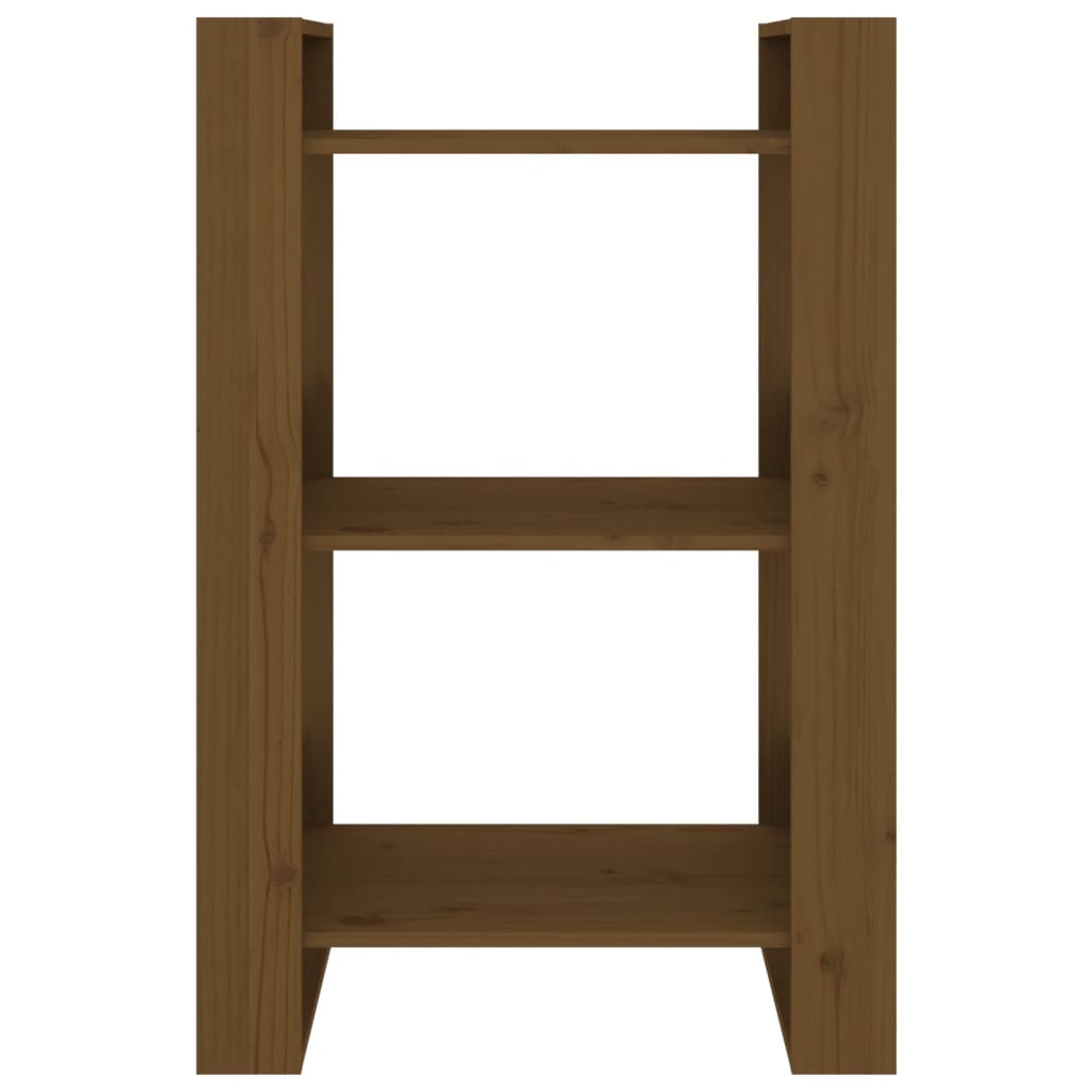 Boekenkast/Kamerscherm 60X35X91 Cm Massief Hout Honingbruin