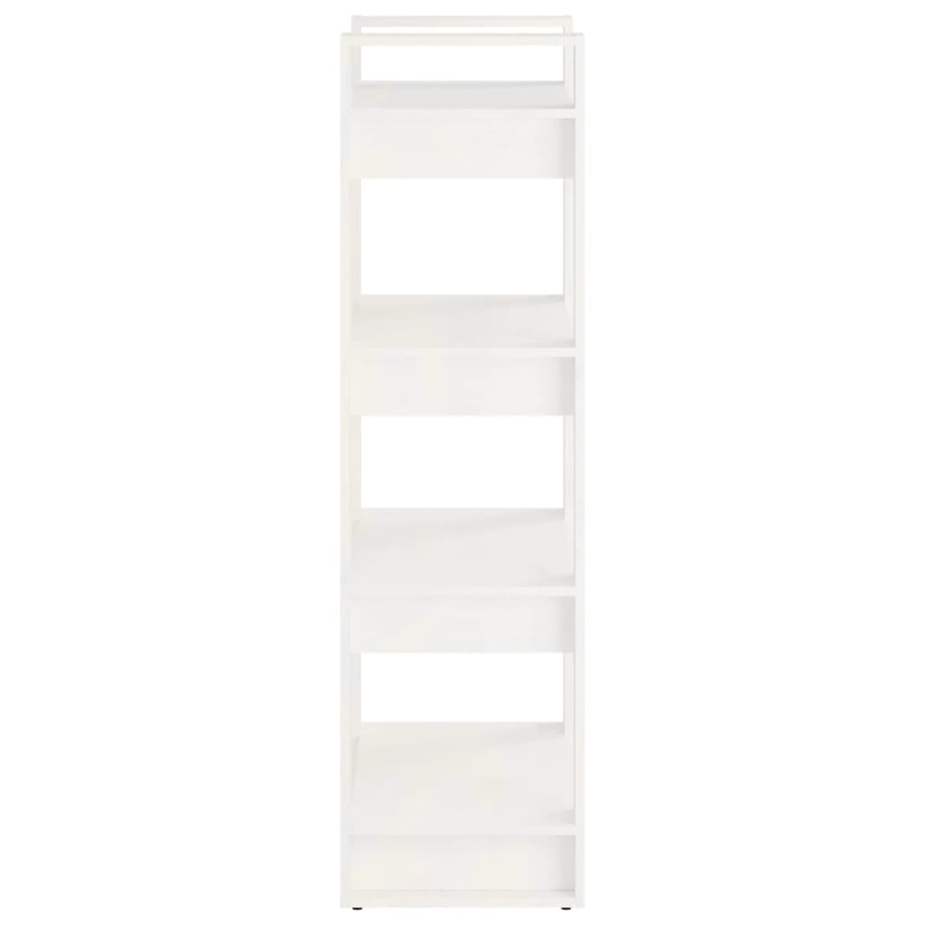 Boekenkast/Kamerscherm 60X35X125 Cm Massief Hout Wit