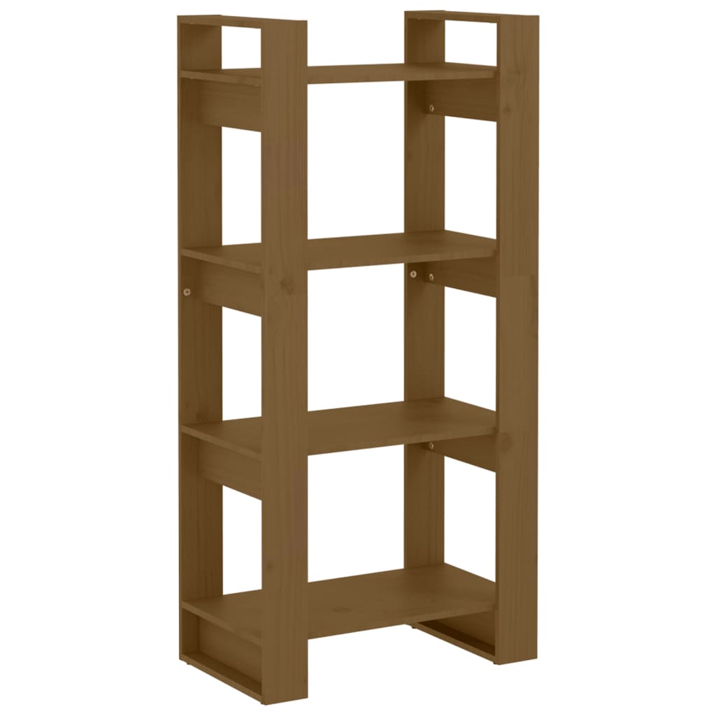 Boekenkast/Kamerscherm 60X35X125 Cm Massief Hout Honingbruin