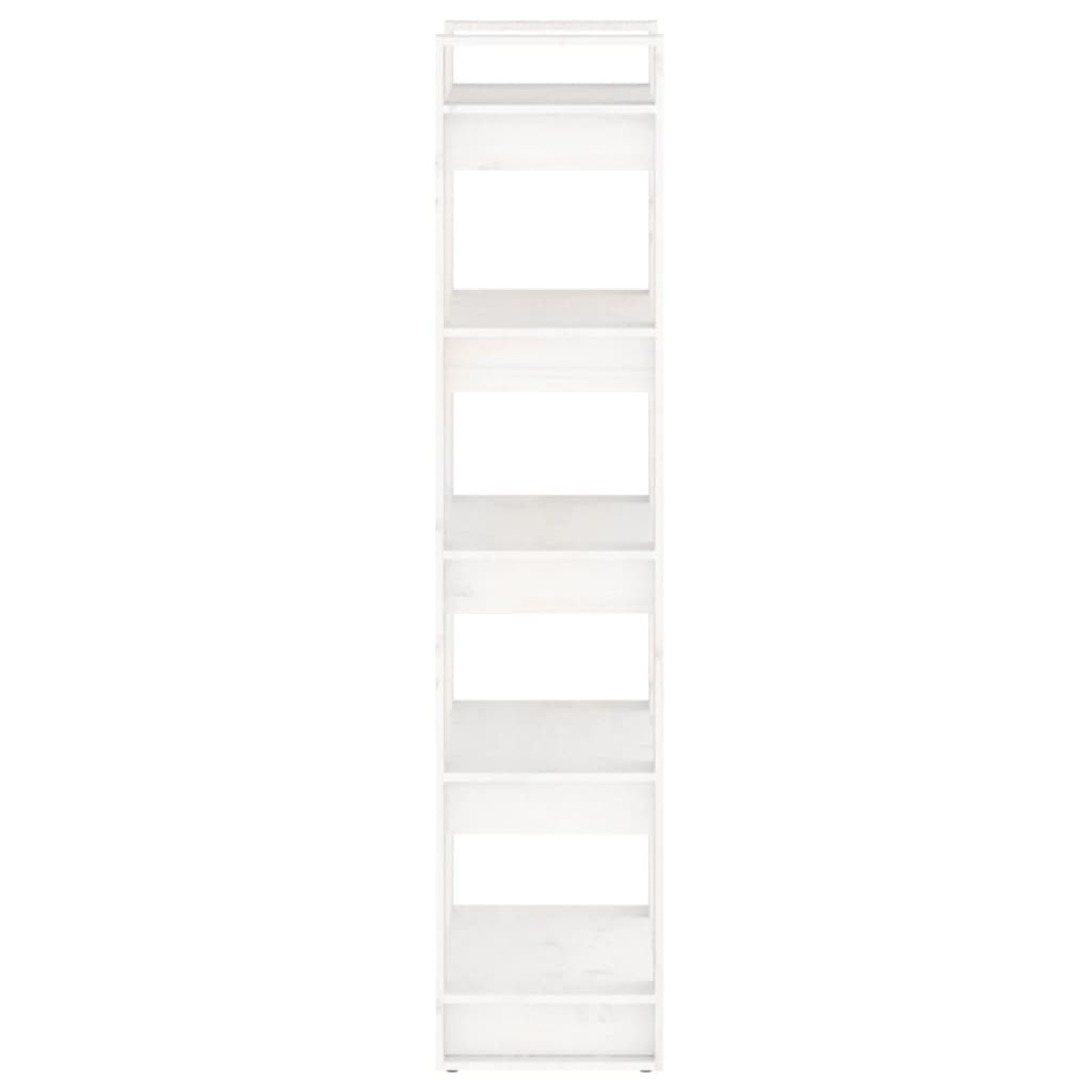 Boekenkast/Kamerscherm 60X35X160 Cm Massief Hout Wit