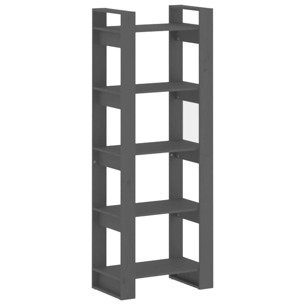 Boekenkast/Kamerscherm 60X35X160 Cm Massief Hout Grijs