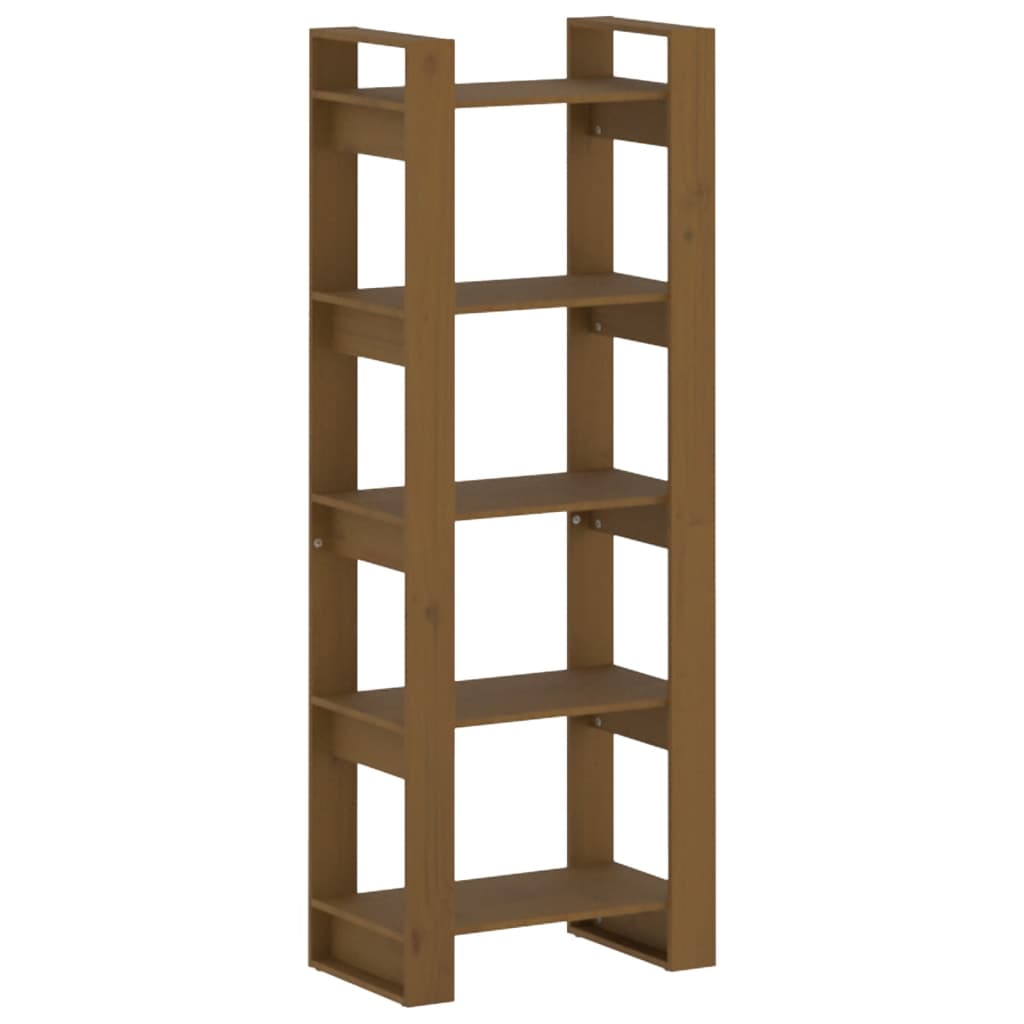 Boekenkast/Kamerscherm 60X35X160 Cm Massief Hout Honingbruin