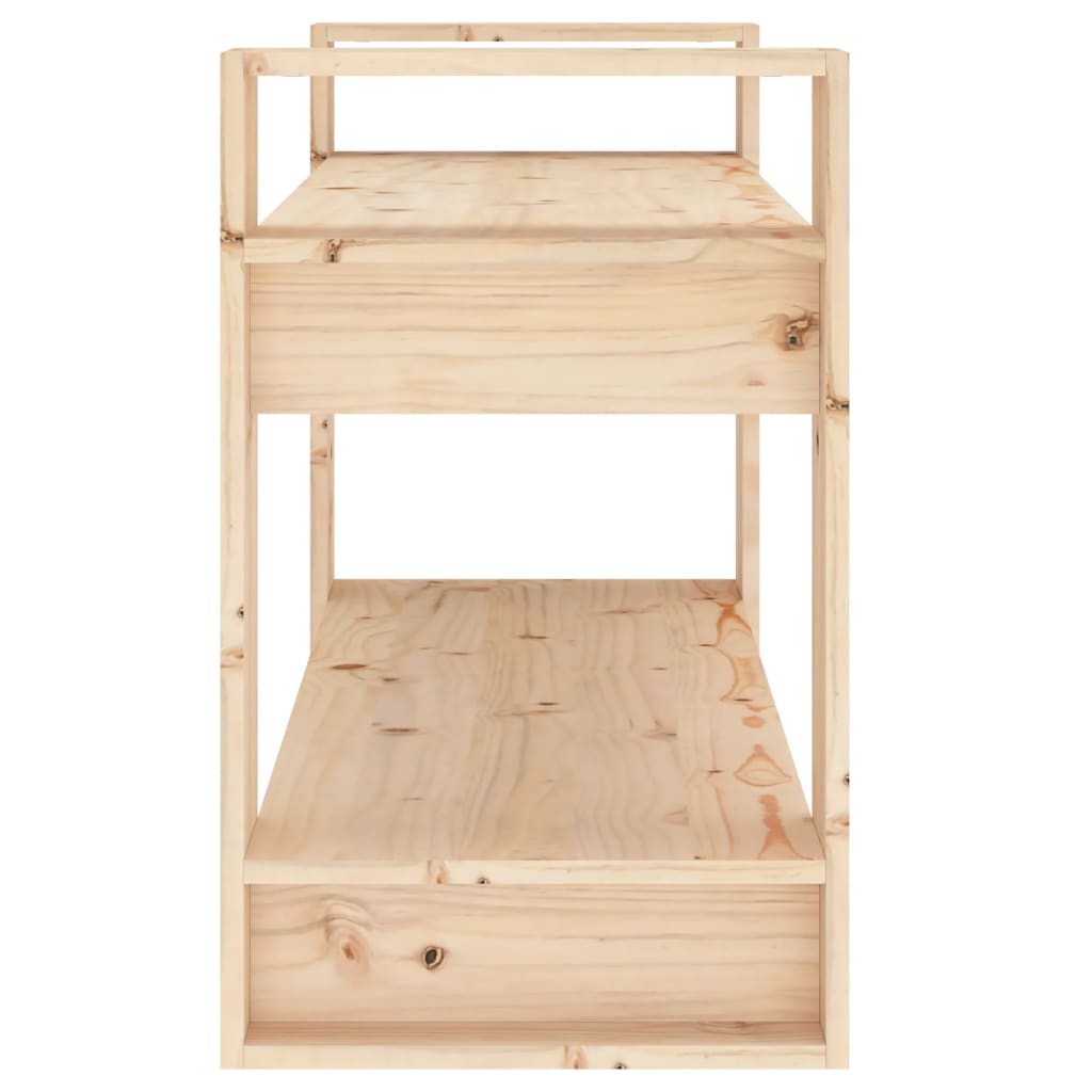 Boekenkast/Kamerscherm 80X35X56,5 Cm Massief Grenenhout