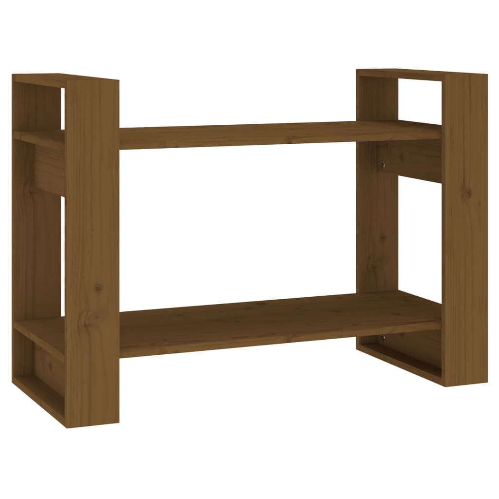 Boekenkast/Kamerscherm 80X35X56,5 Cm Grenenhout Honingbruin