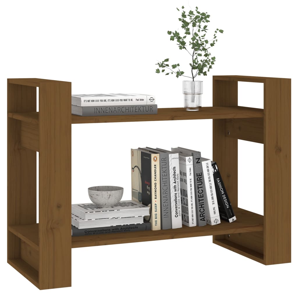 Boekenkast/Kamerscherm 80X35X56,5 Cm Grenenhout Honingbruin