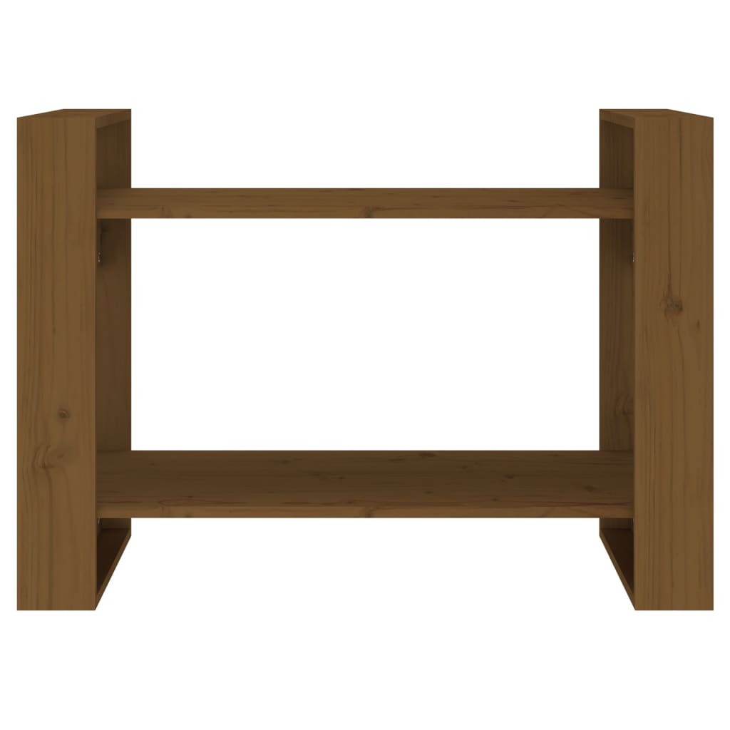 Boekenkast/Kamerscherm 80X35X56,5 Cm Grenenhout Honingbruin