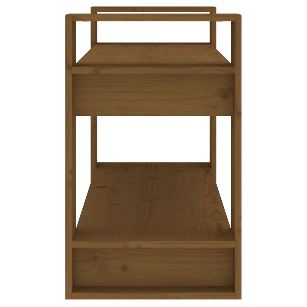Boekenkast/Kamerscherm 80X35X56,5 Cm Grenenhout Honingbruin
