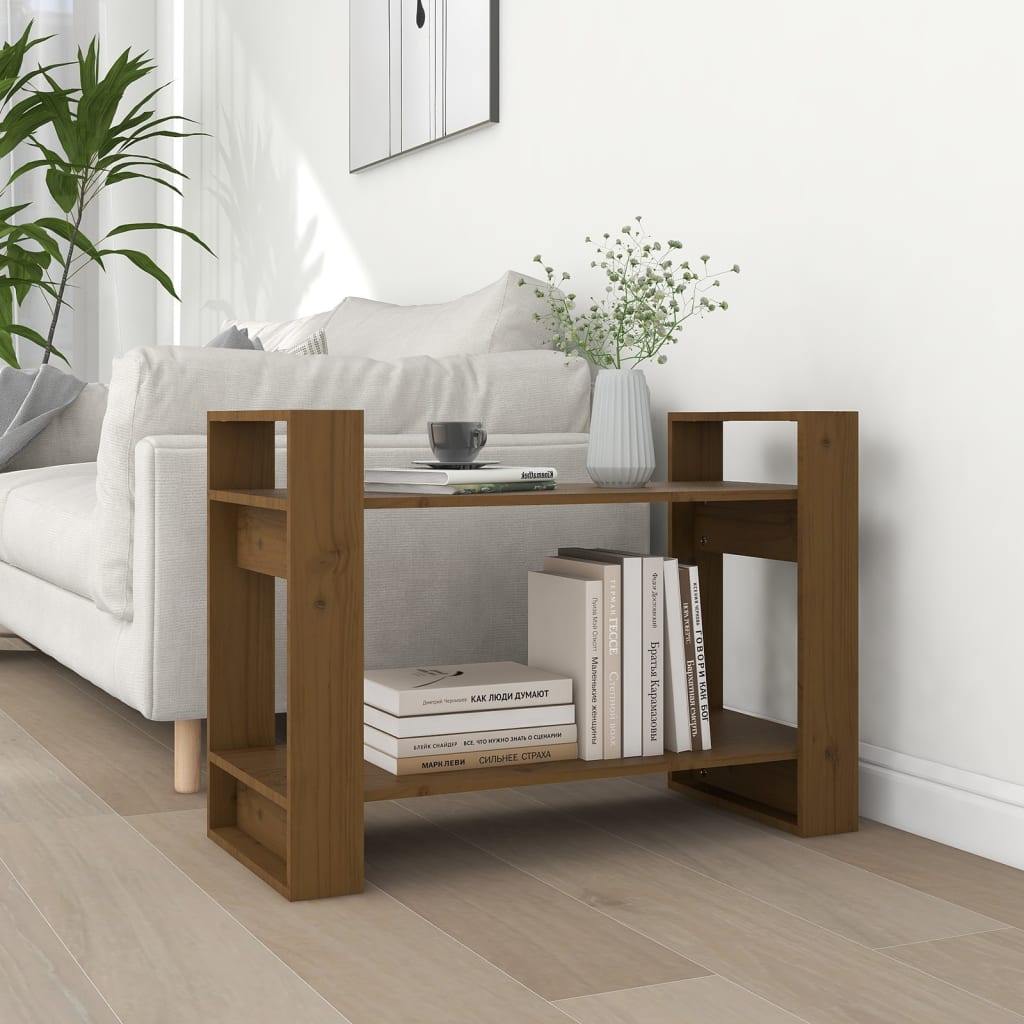 Boekenkast/Kamerscherm 80X35X56,5 Cm Grenenhout Honingbruin