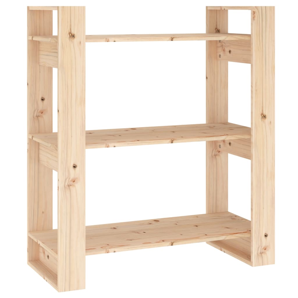 Boekenkast/Kamerscherm 80X35X91 Cm Massief Grenenhout
