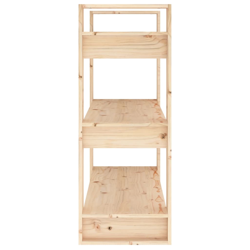 Boekenkast/Kamerscherm 80X35X91 Cm Massief Grenenhout
