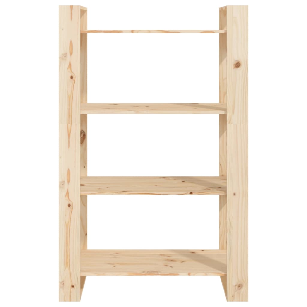 Boekenkast/Kamerscherm 80X35X125 Cm Massief Grenenhout