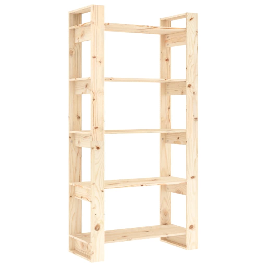 Boekenkast/Kamerscherm 80X35X160 Cm Massief Grenenhout