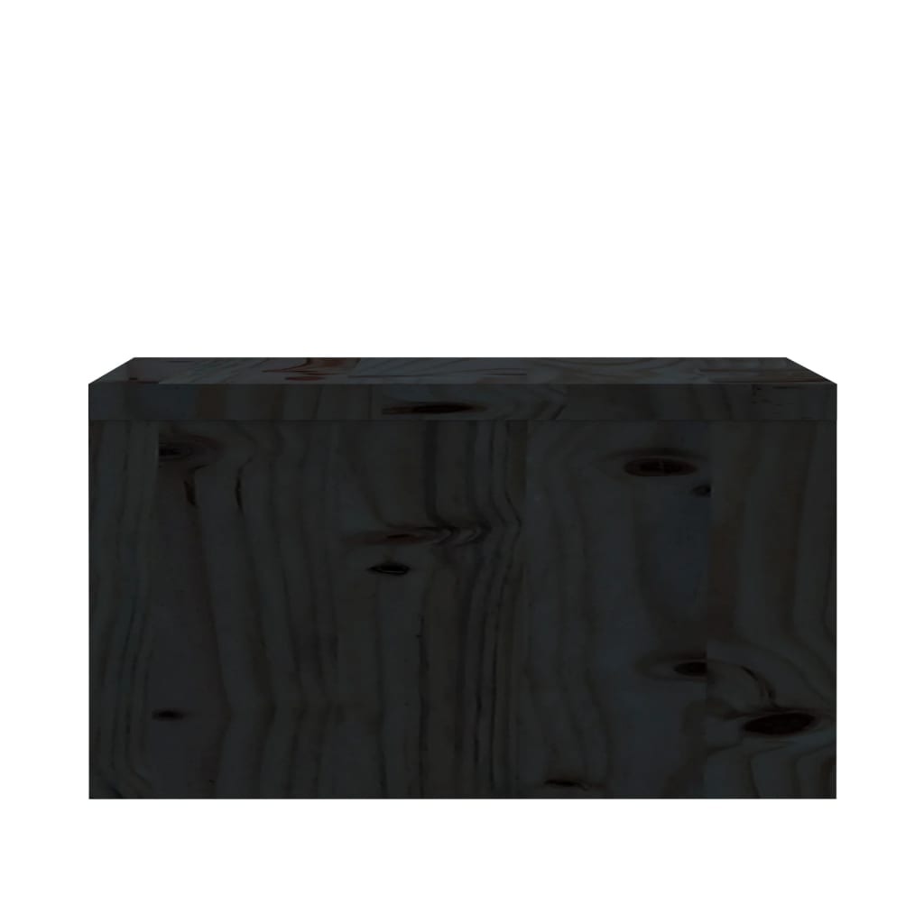 Monitorstandaard 50X27X15 Cm Massief Grenenhout Zwart