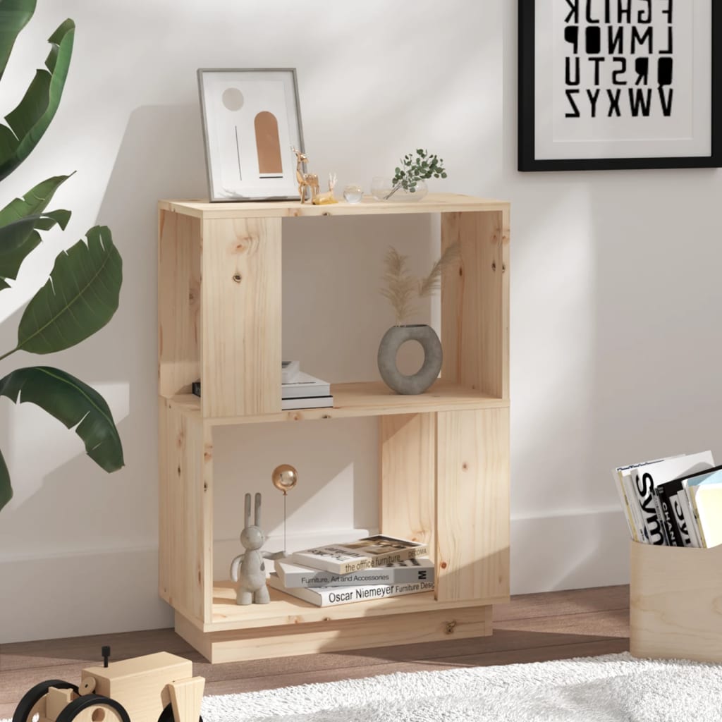 Boekenkast/Kamerscherm 51X25X70 Cm Massief Grenenhout