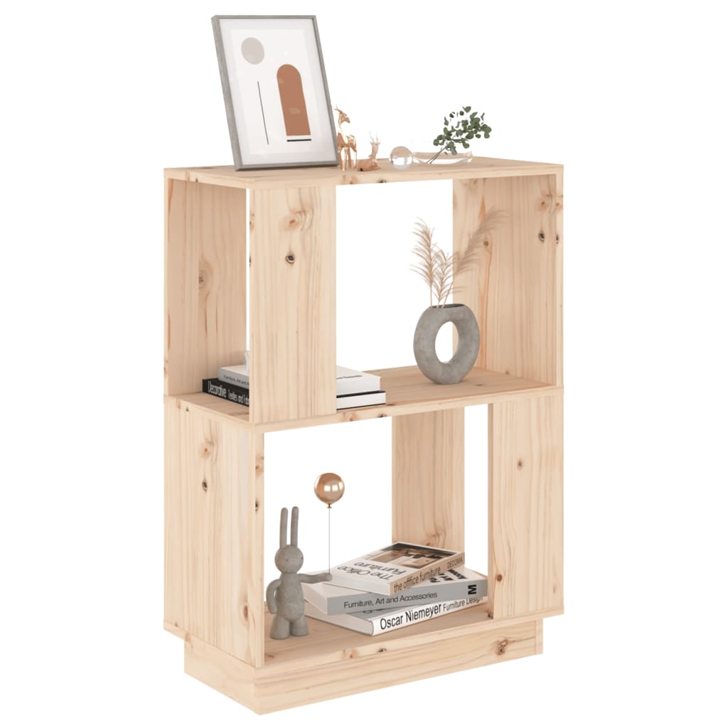 Boekenkast/Kamerscherm 51X25X70 Cm Massief Grenenhout