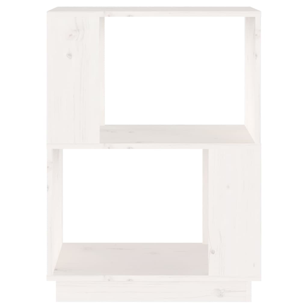 Boekenkast/Kamerscherm 51X25X70 Cm Massief Grenenhout Wit