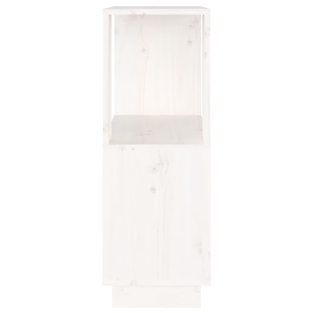 Boekenkast/Kamerscherm 51X25X70 Cm Massief Grenenhout Wit