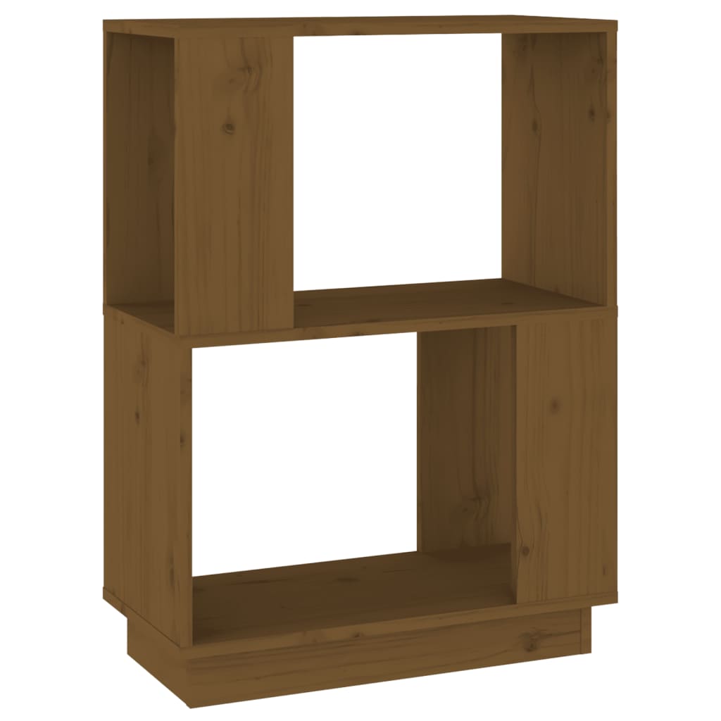 Boekenkast/Kamerscherm 51X25X70 Cm Grenenhout Honingbruin