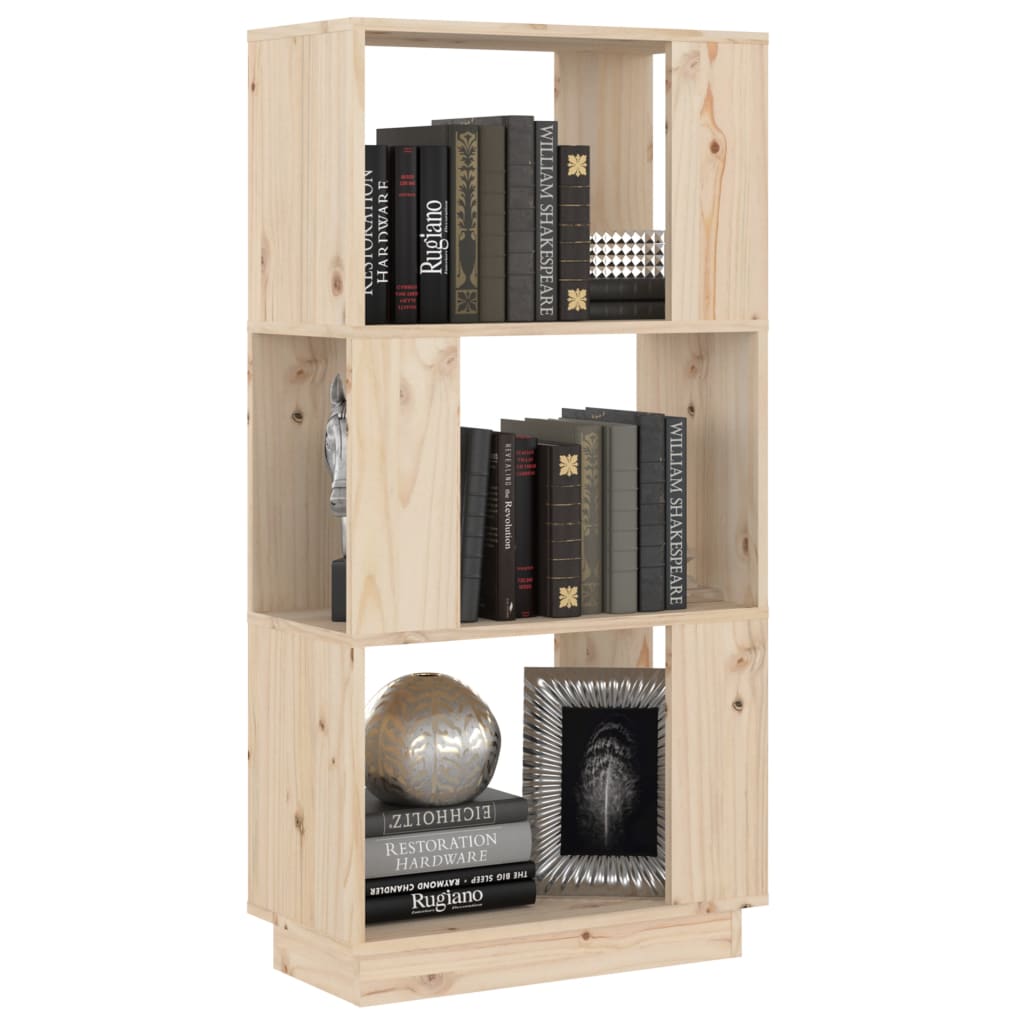 Boekenkast/Kamerscherm 51X25X101 Cm Massief Grenenhout