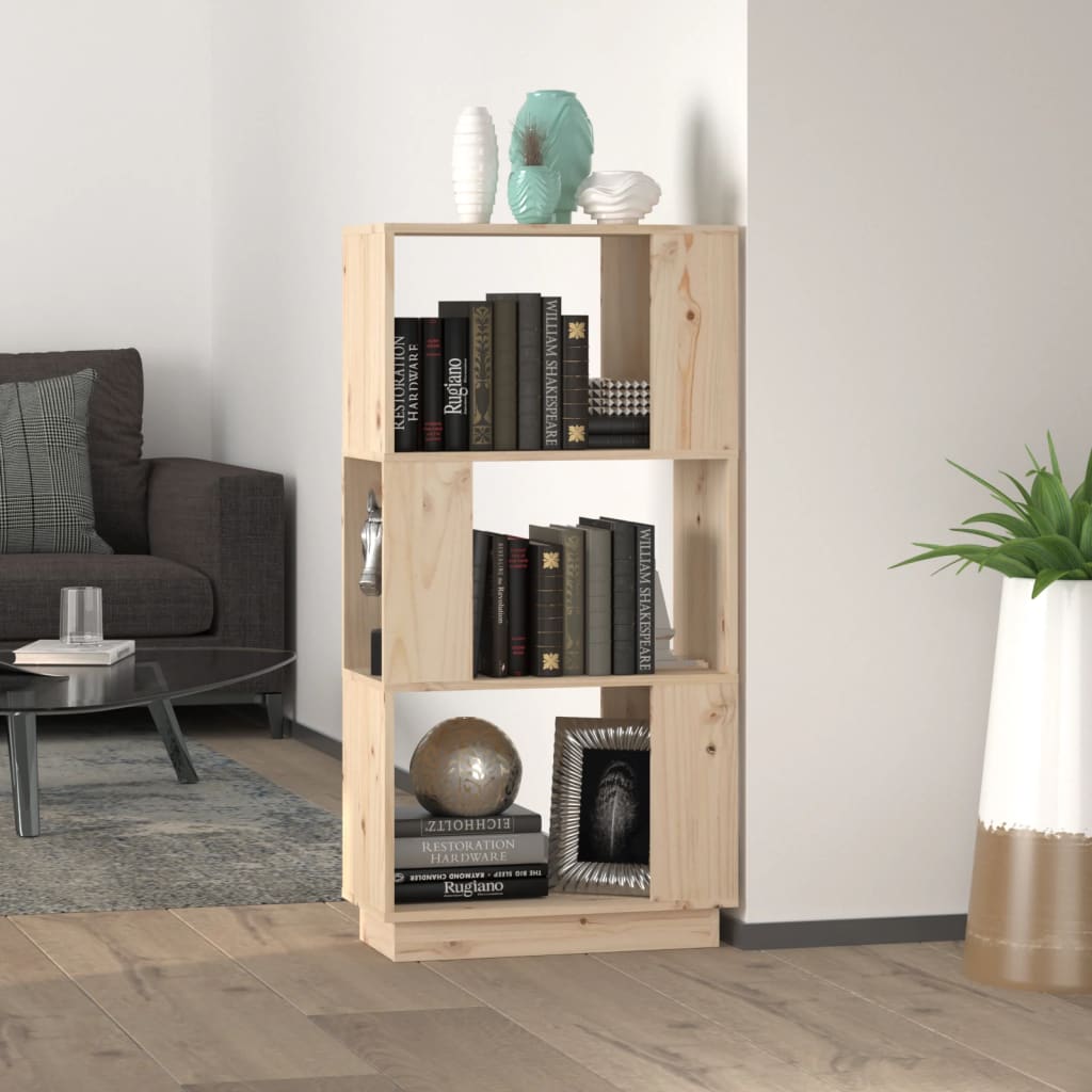 Boekenkast/Kamerscherm 51X25X101 Cm Massief Grenenhout