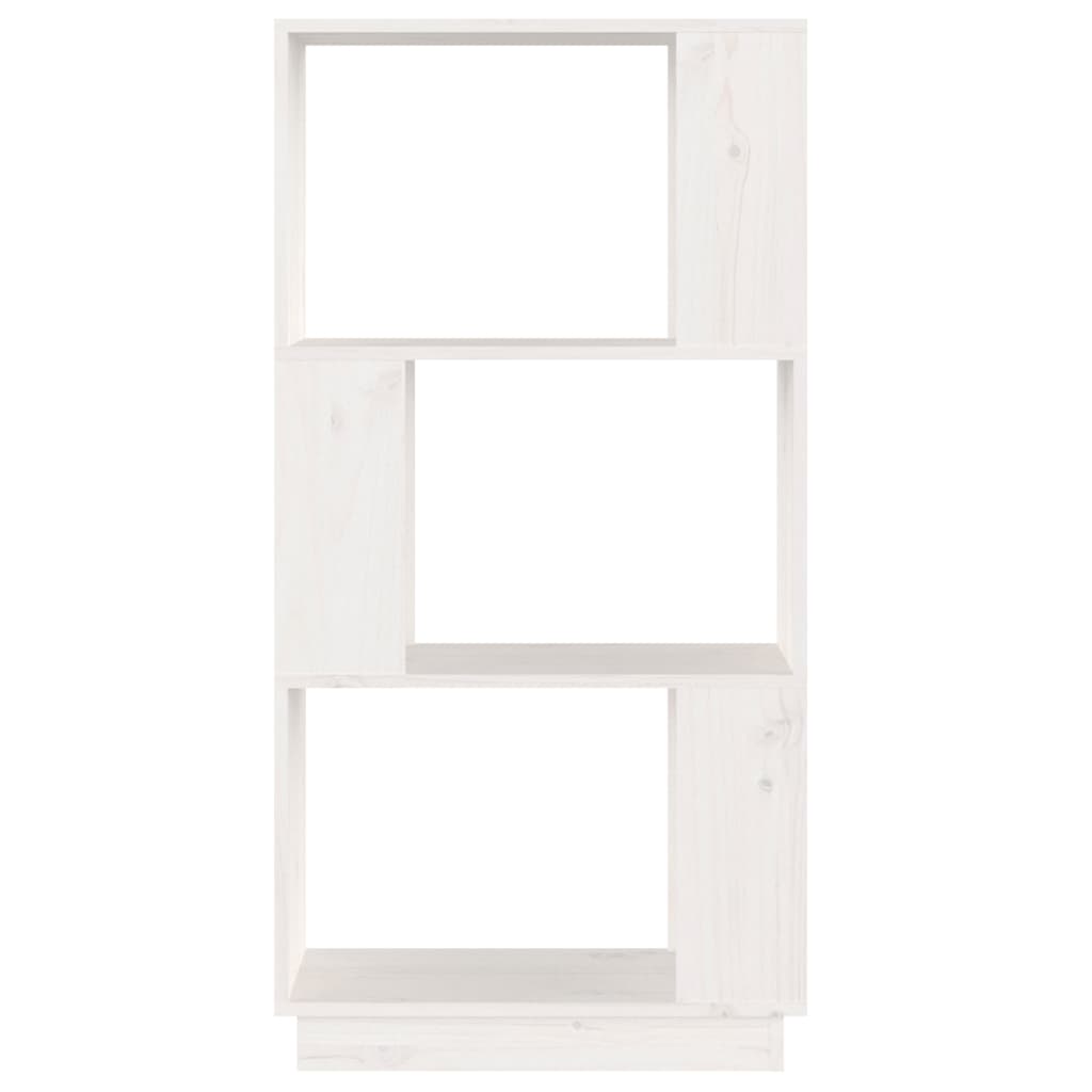 Boekenkast/Kamerscherm 51X25X101 Cm Massief Grenenhout Wit