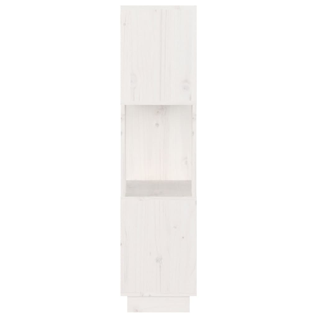 Boekenkast/Kamerscherm 51X25X101 Cm Massief Grenenhout Wit