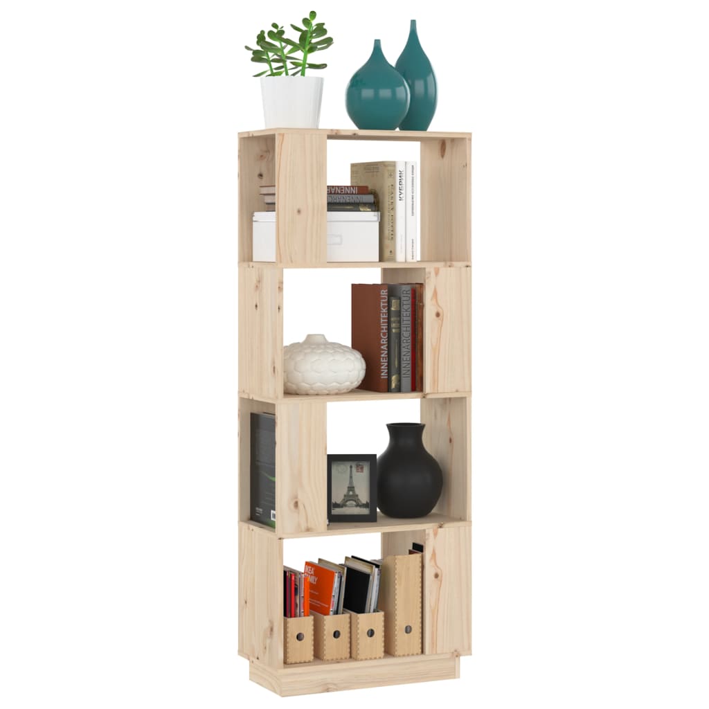 Boekenkast/Kamerscherm 51X25X132 Cm Massief Grenenhout