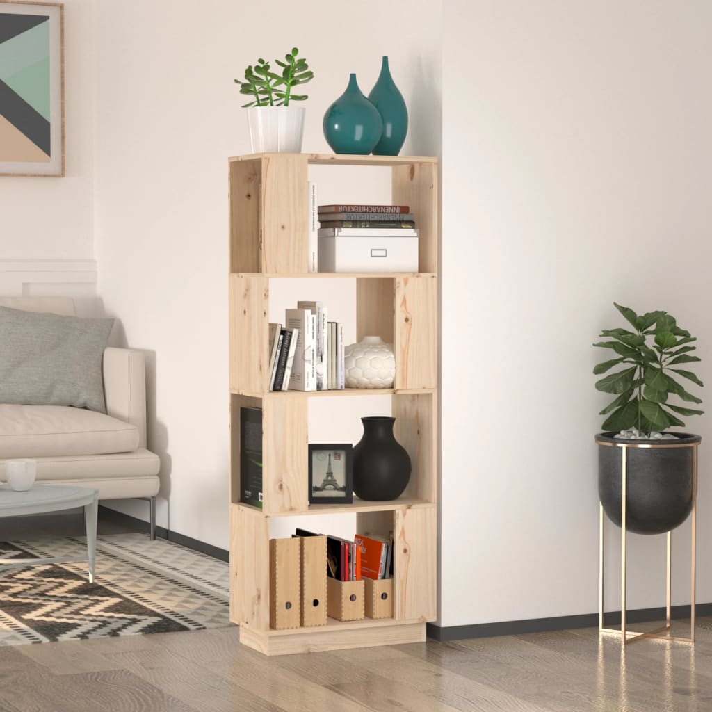 Boekenkast/Kamerscherm 51X25X132 Cm Massief Grenenhout