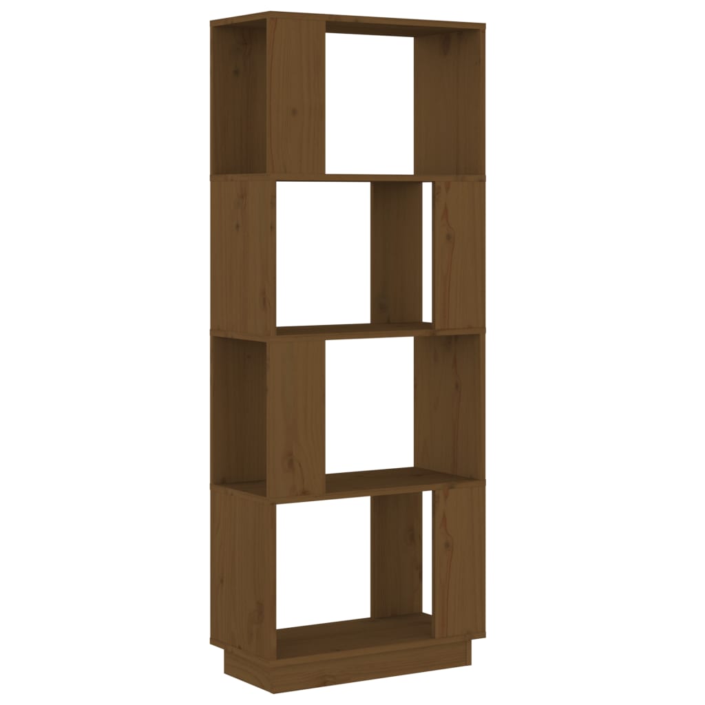 Boekenkast/Kamerscherm 51X25X132 Cm Grenenhout Honingbruin