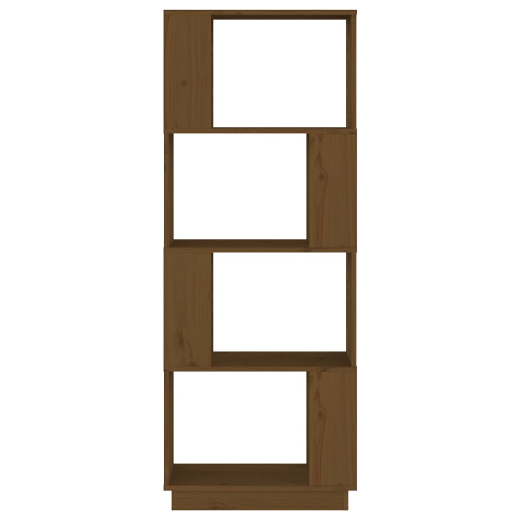 Boekenkast/Kamerscherm 51X25X132 Cm Grenenhout Honingbruin