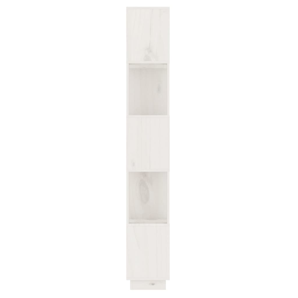 Boekenkast/Kamerscherm 51X25X163,5 Cm Massief Grenenhout Wit