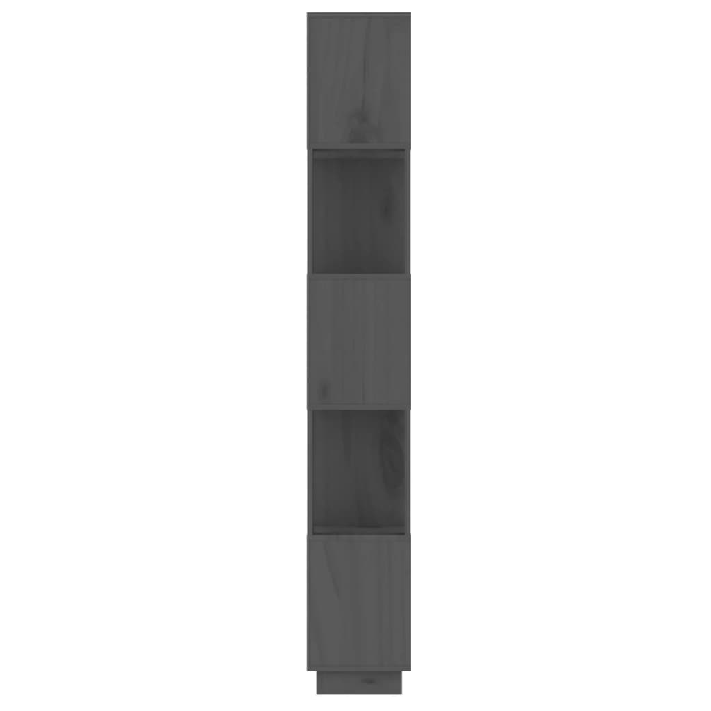 Boekenkast/Kamerscherm 51X25X163,5 Cm Massief Grenenhout Grijs