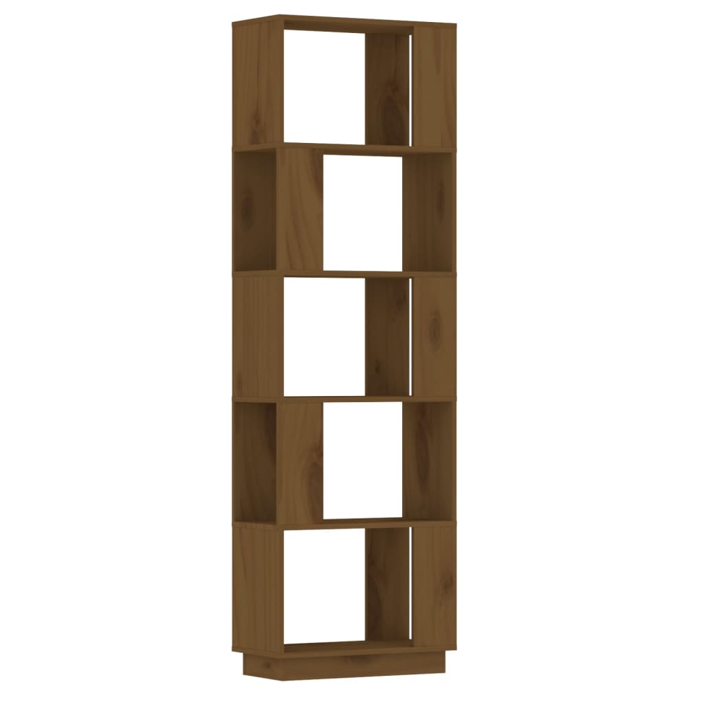 Boekenkast/Kamerscherm 51X25X163,5 Cm Grenenhout Honingbruin