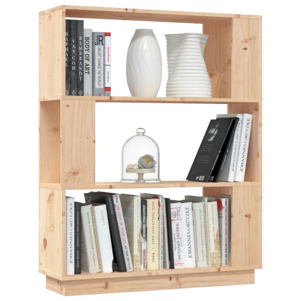 Boekenkast/Kamerscherm 80X25X101 Cm Massief Grenenhout