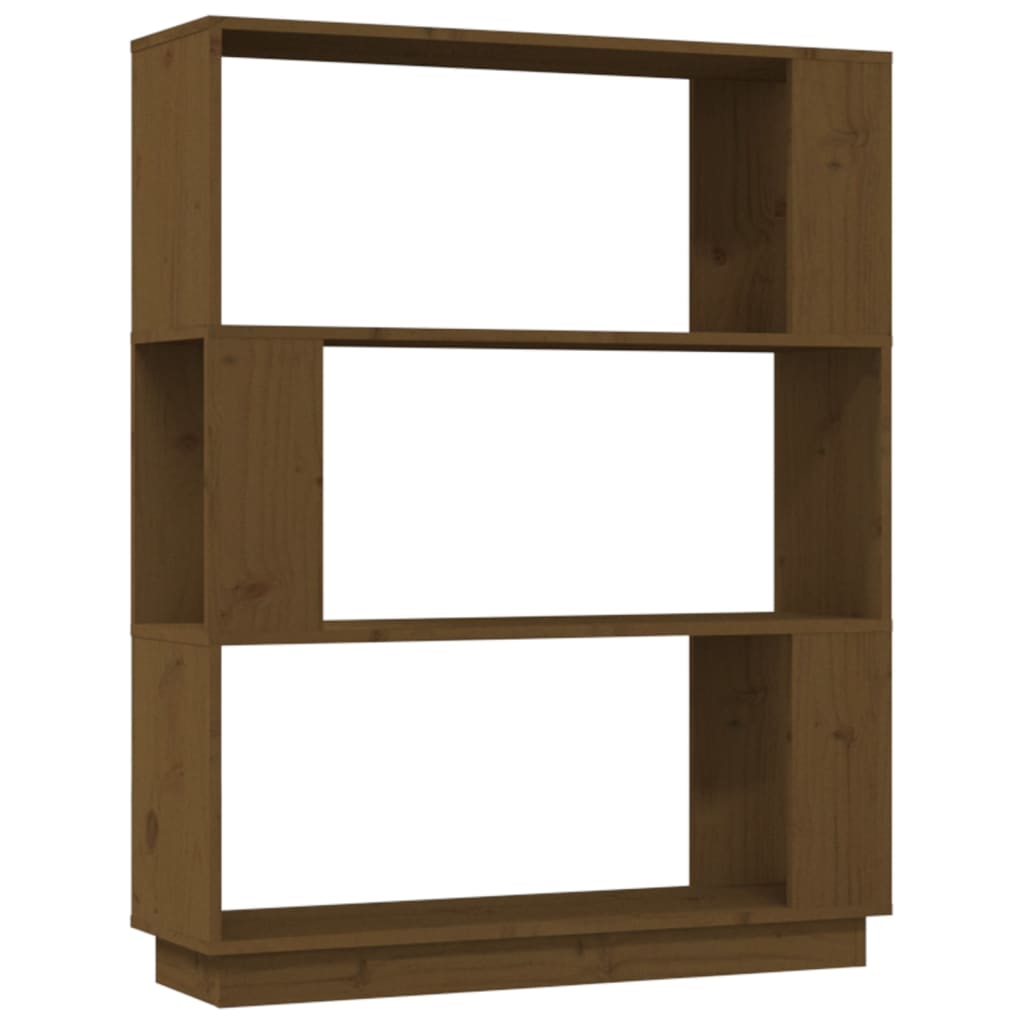 Boekenkast/Kamerscherm 80X25X101 Cm Massief Hout Honingbruin