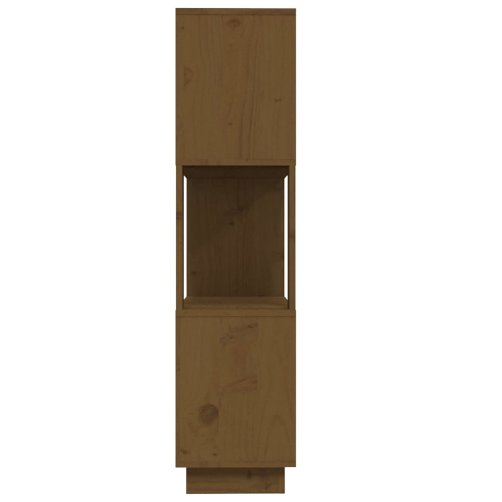 Boekenkast/Kamerscherm 80X25X101 Cm Massief Hout Honingbruin