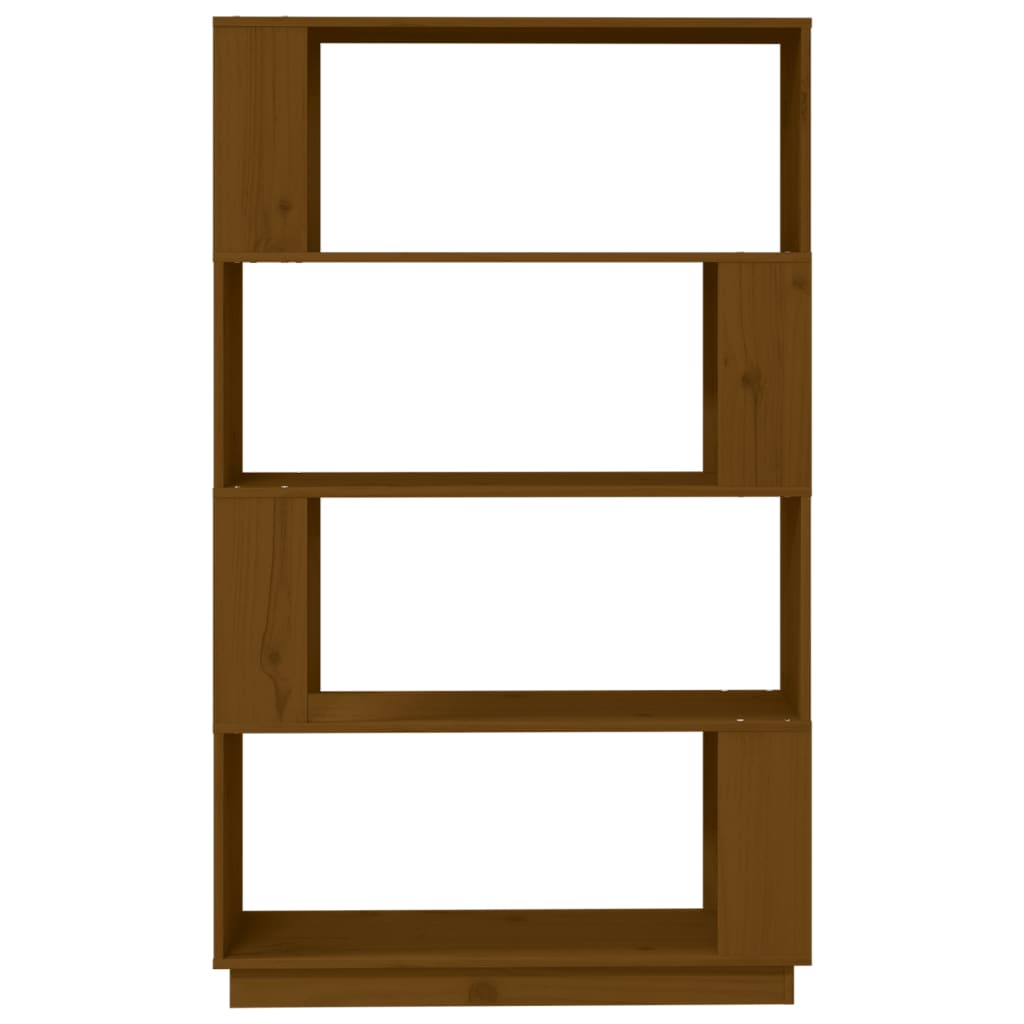 Boekenkast/Kamerscherm 80X25X132 Cm Massief Hout Honingbruin