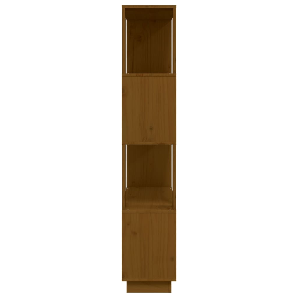 Boekenkast/Kamerscherm 80X25X132 Cm Massief Hout Honingbruin