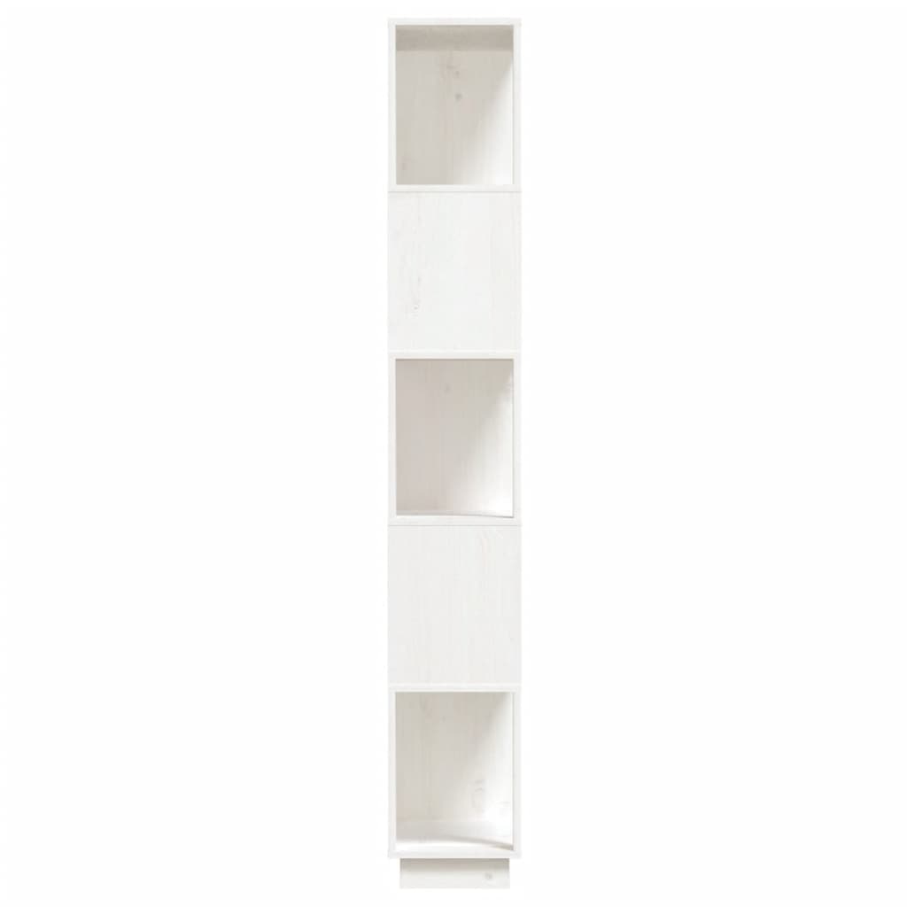 Boekenkast/Kamerscherm 80X25X163,5 Cm Massief Grenenhout Wit