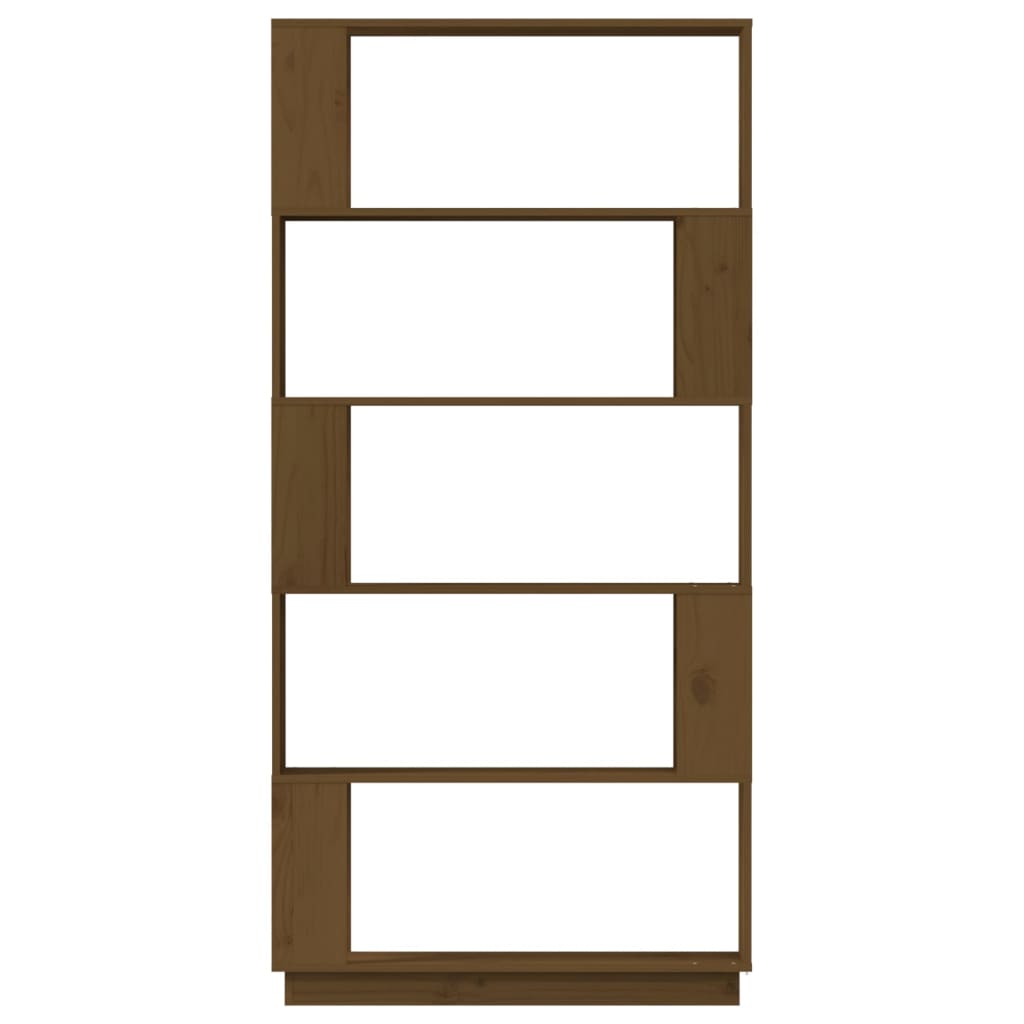 Boekenkast/Kamerscherm 80X25X163,5 Cm Grenenhout Honingbruin