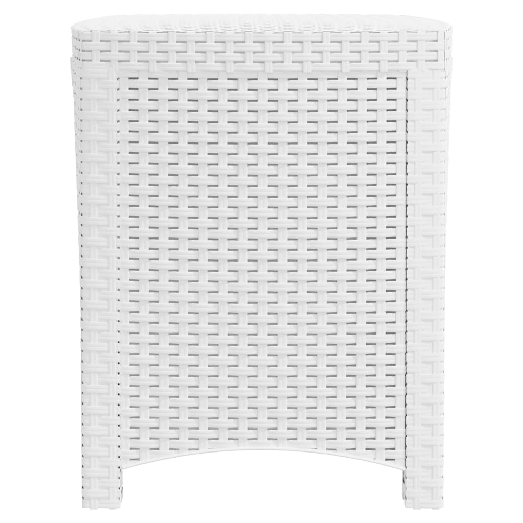 3-Delige Loungeset Met Kussens Pp Rattan Wit