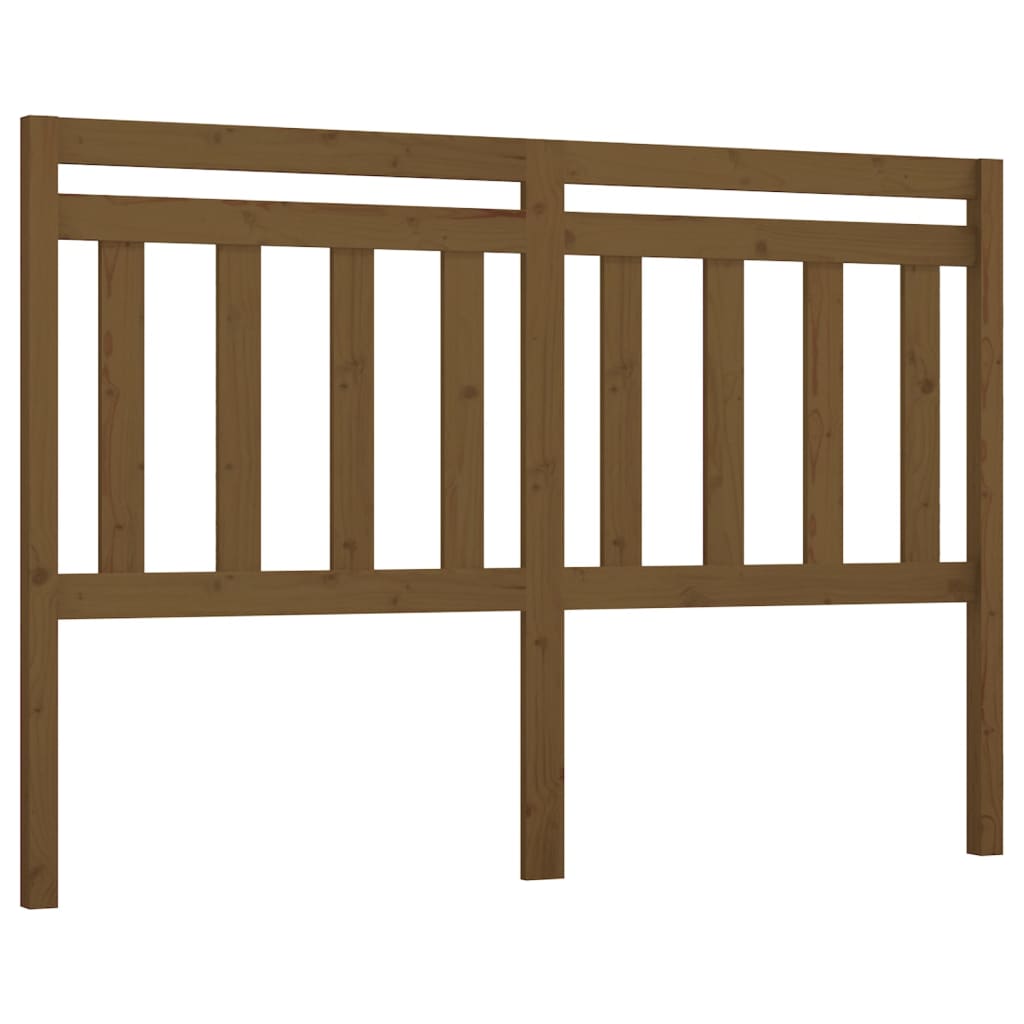 Hoofdbord 140X4X100 Cm Massief Grenenhout Honingbruin