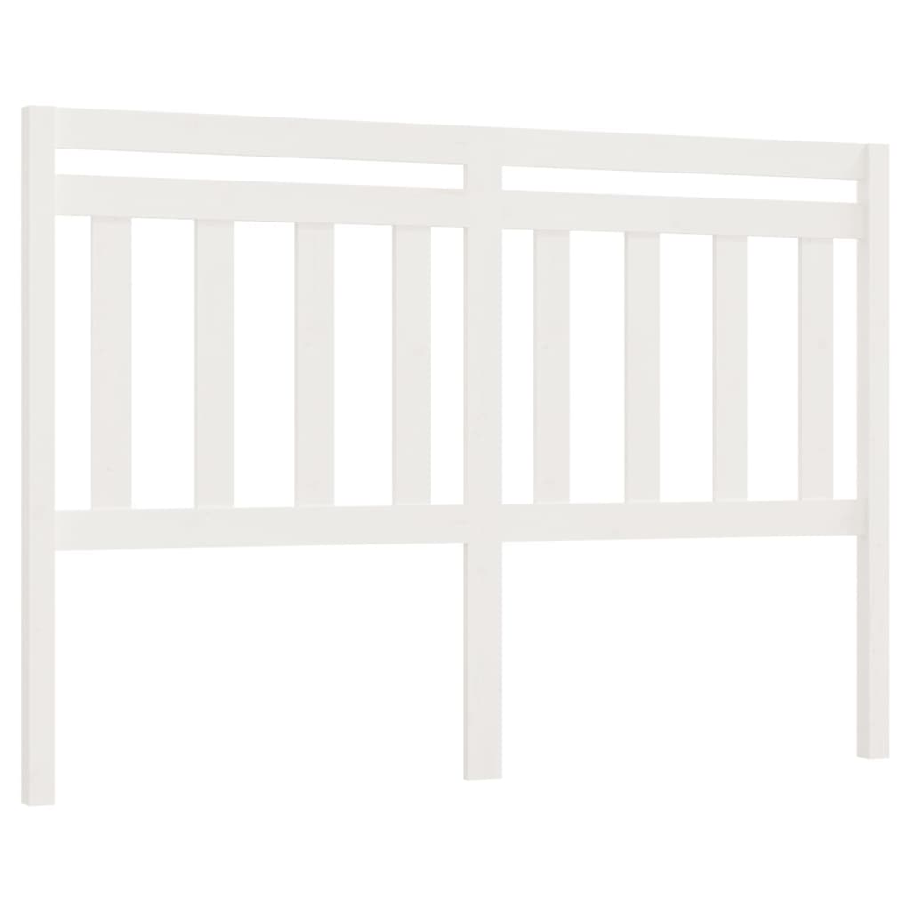Hoofdbord 156X4X100 Cm Massief Grenenhout Wit