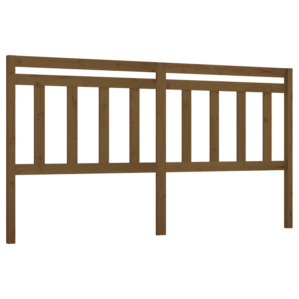 Hoofdbord 186X4X100 Cm Massief Grenenhout Honingbruin